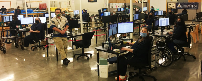 Access2online office at Coffee Creek Correctional Facility
